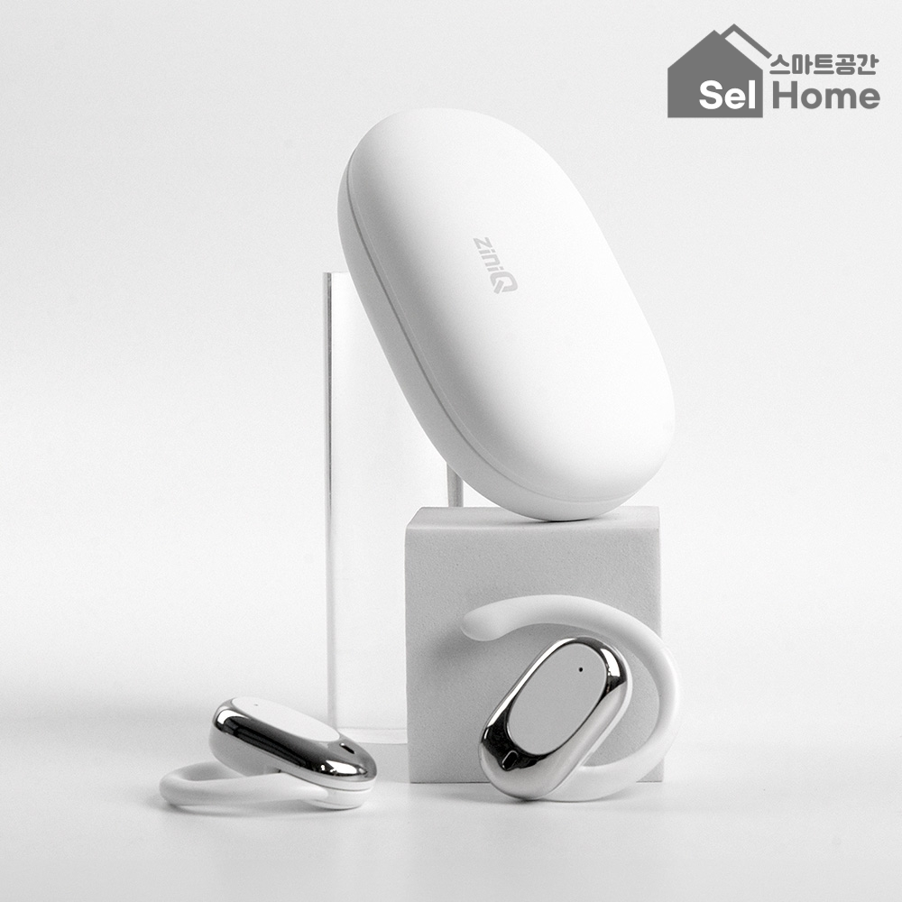 스마트공간 스포츠형 무선 이어폰 - 셀홈 러닝 귀걸이 이어셋 블루투스 5.4 오픈형 충전