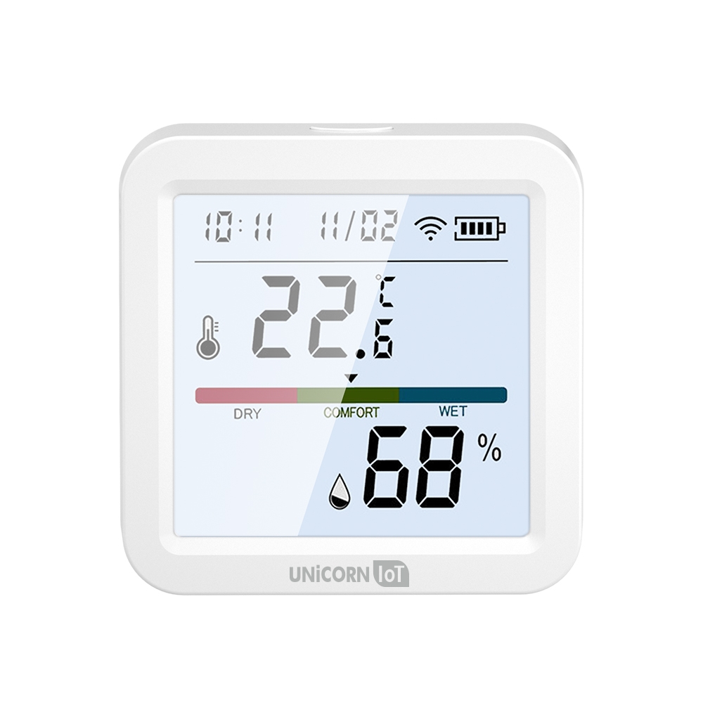스마트공간 IoT WiFi LCD 온습도계 - 셀홈 무선 센서 실시간 모니터링 알림기능