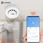 스마트공간 IoT WIFI 연기감지기 - 26년형 화재경보 온습도 센서 원격알람 무선설치