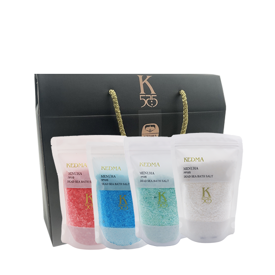 메누하 사해 바스솔트 컬러 세트 (4개입)  K5 MENUHA Dead Sea Bath Salt Color SET