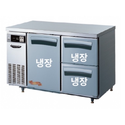 라셀르 카페형 서랍식 테이블 1200 LT-1224R-SD (스윙도어1 서랍2) 높은서랍테이블