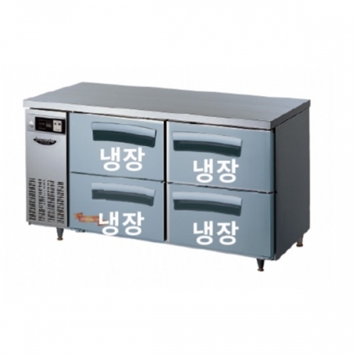 라셀르 카페형 서랍식 테이블 1500 LT-1524R-DD (서랍4칸) 높은서랍냉장고