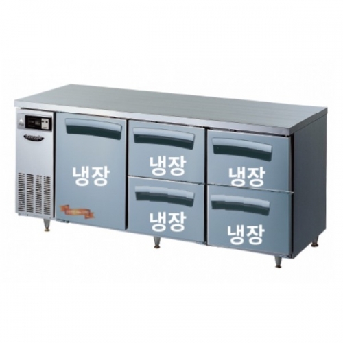 라셀르 카페형 서랍식 테이블 1800 LT-1834R-SDD (스윙도어1 서랍4) 높은서랍냉장고