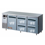 라셀르 카페형 서랍식 테이블 1800 LT-1834R-SDD (스윙도어1 서랍4) 높은서랍냉장고