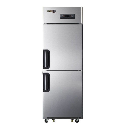 유니크 냉동냉장고 아날로그 1/2냉동 25BOX(직접냉각) UDS-25RFAR-SV