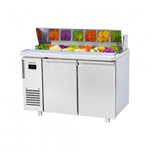 업소용 스키피오 1200 토핑 냉장고 샐러드 SHR12-2 간냉식