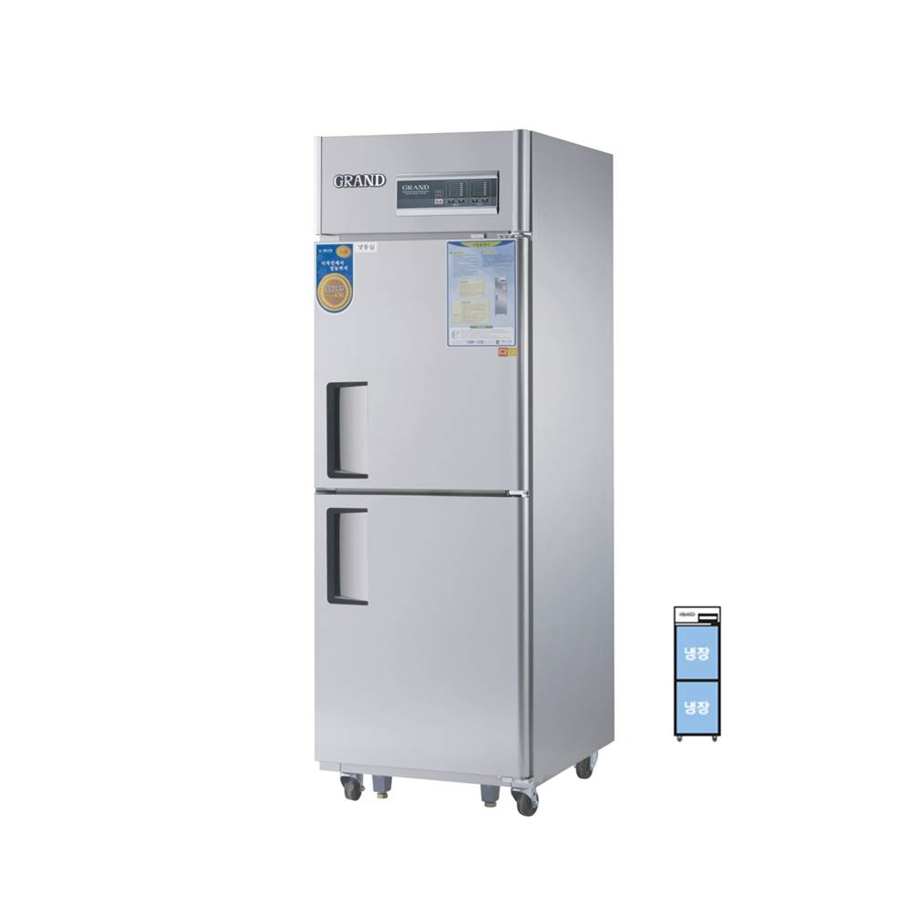 그랜드우성 고급형 간냉식 25박스 올냉장 올스텐 디지털 WSFM-650R (650x800x1910)