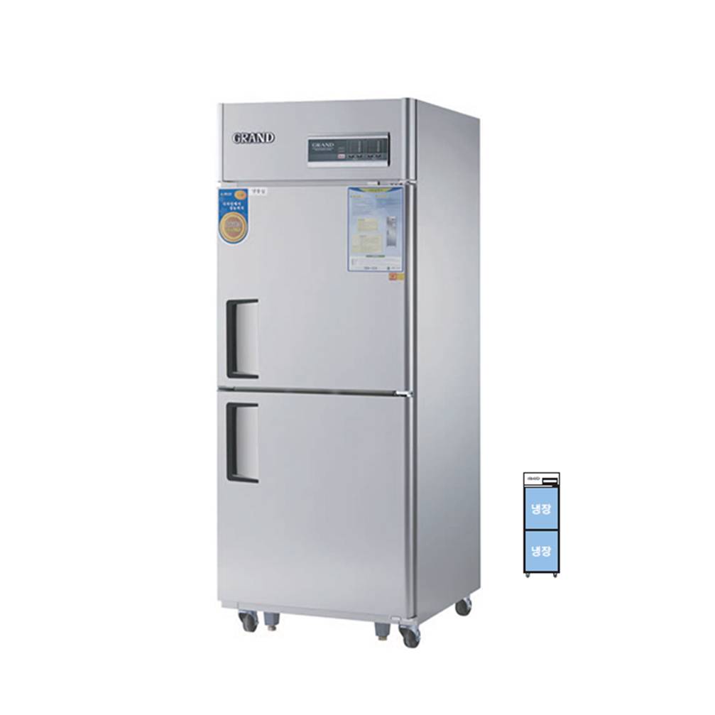 그랜드우성 고급형 간냉식 30박스 올냉장 올스텐 디지털 WSFM-740R (740x800x1910)