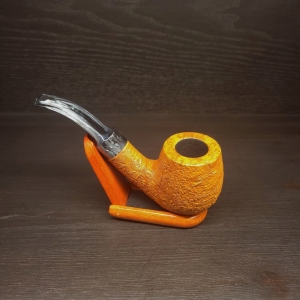 Reum Large Tan Blast Billiard Pipe