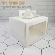 창 미니 케이크 상자(백색) 5매