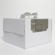 타공쉬폰 케이크 상자+받침(5매) 1호,2호