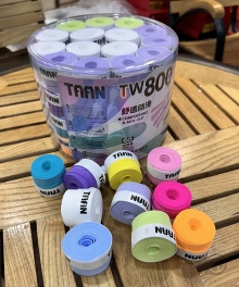 TAAN 테니스 오버그립 러프 그립 TW-800 (드라이그립) 60개입/건식그립/땀 많은 분들께 추천