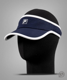 휠라 테니스 바이저(썬캡) 코튼 썬캡  네이비