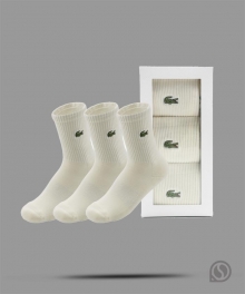 라코스테 스포츠양말 베이직 스포츠 미드 삭스 3P(RA902B54NFXJ)