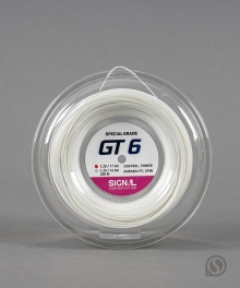 케이세다 테니스스트링  GT6 1.20 1.25mm  화이트 200m릴  육각스핀 탄력이 아주 좋음