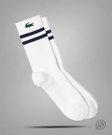 라코스테 스포츠양말 롱기장 스트라이프 스포츠 쿠셔닝 양말(RA109554N522)