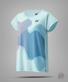 (우먼스) 요넥스 티셔츠 20764EX (24FW 게임 여성 반팔티_테니스_US오픈) 스카이블루