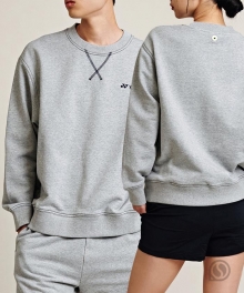 (공용) 요넥스 맨투맨 245TL009U 멜란지 그레이 2024 테니스 컬렉션