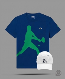 라코스테  티셔츠 노박 모자+티셔츠 세트(TH751654NHBM)