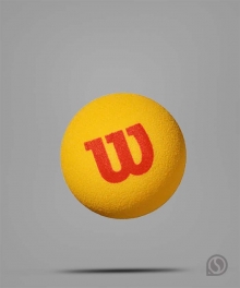 윌슨 주니어 테니스공 스타터스 폼테니스볼 (스펀지/최초단계)  6개입 Z2593 연습공  1개 (단품)