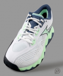 (공용) 미즈노 테니스화 웨이브 엔포스 투어 2 (61GA250037) 화이트/네이비 발 볼 넓고 발목 잘 잡아줌