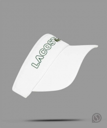 라코스테 바이저 골프 레터링 선바이저(RK224E55G70V)