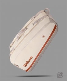 윌슨 테니스가방 슈퍼 투어 9PK 롤랑가로스 2025 크림/클레이 (WR804290)