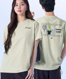 (공용) 요넥스 티셔츠 캐주얼 255TS030U  라이트 베이지 2025 테니스 컬렉션