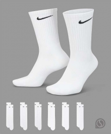 나이키 양말 에브리데이 쿠션 크루 (6켤레) 남성용/여성용(SX7666-100)