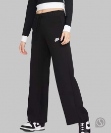 (우먼스) 나이키 팬츠 클럽 플리스 미드라이즈 와이드 레그 팬츠 (FB2728-010)