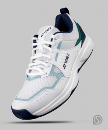 (우먼스) 요넥스 테니스화 파워쿠션 프로 무브 클래식  화이트/그린 (W/G) (올코트용) 볼넓이 3E