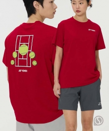 (공용) 요넥스 티셔츠 캐주얼 265TS013U  레드 2026 테니스 컬렉션