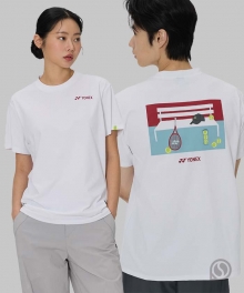 (공용) 요넥스 티셔츠 캐주얼 265TS025U 화이트 2026 테니스 컬렉션
