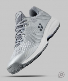 (남여공용) 요넥스 테니스화 파워쿠션 2026 소니케이지 올코트용 와이드 실버 (SI) / 발볼 넓음