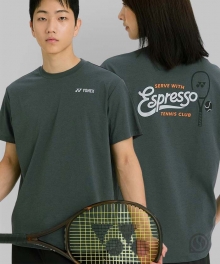 (공용) 요넥스 티셔츠 265TS038U 카키 차콜 2026 테니스 컬렉션