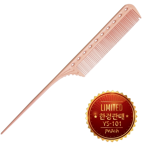 [Y.S.PARK]꼬리빗(Tail Combs) YS-101 peach(복숭아) 216mm(한정판)_6832