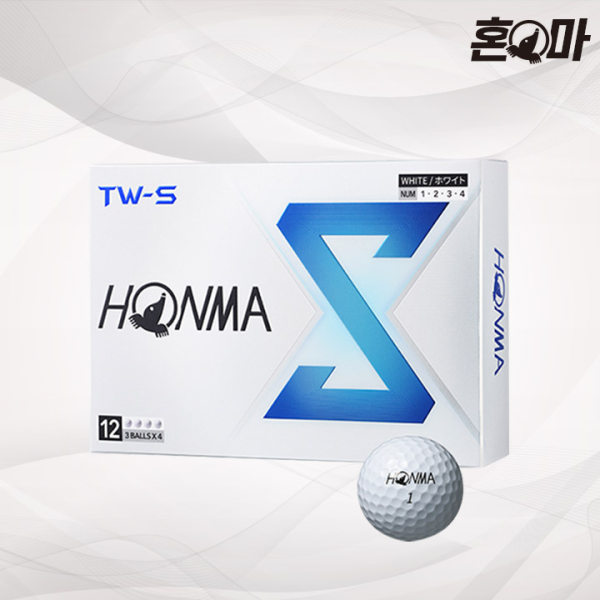 병행 혼마 TW-S 3피스 우레탄 화이트 골프공 2024