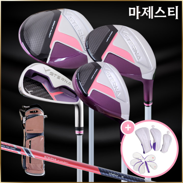 병행 마제스티 스터나 여성용 11개 풀세트 캐디백 포함 선셋레드