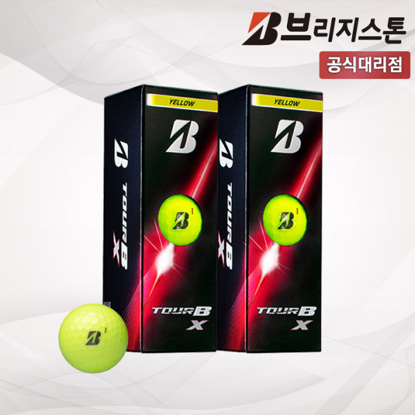 브리지스톤 2026 TOUR B X 하프더즌 6구 3피스 옐로우 골프공 [석교상사]