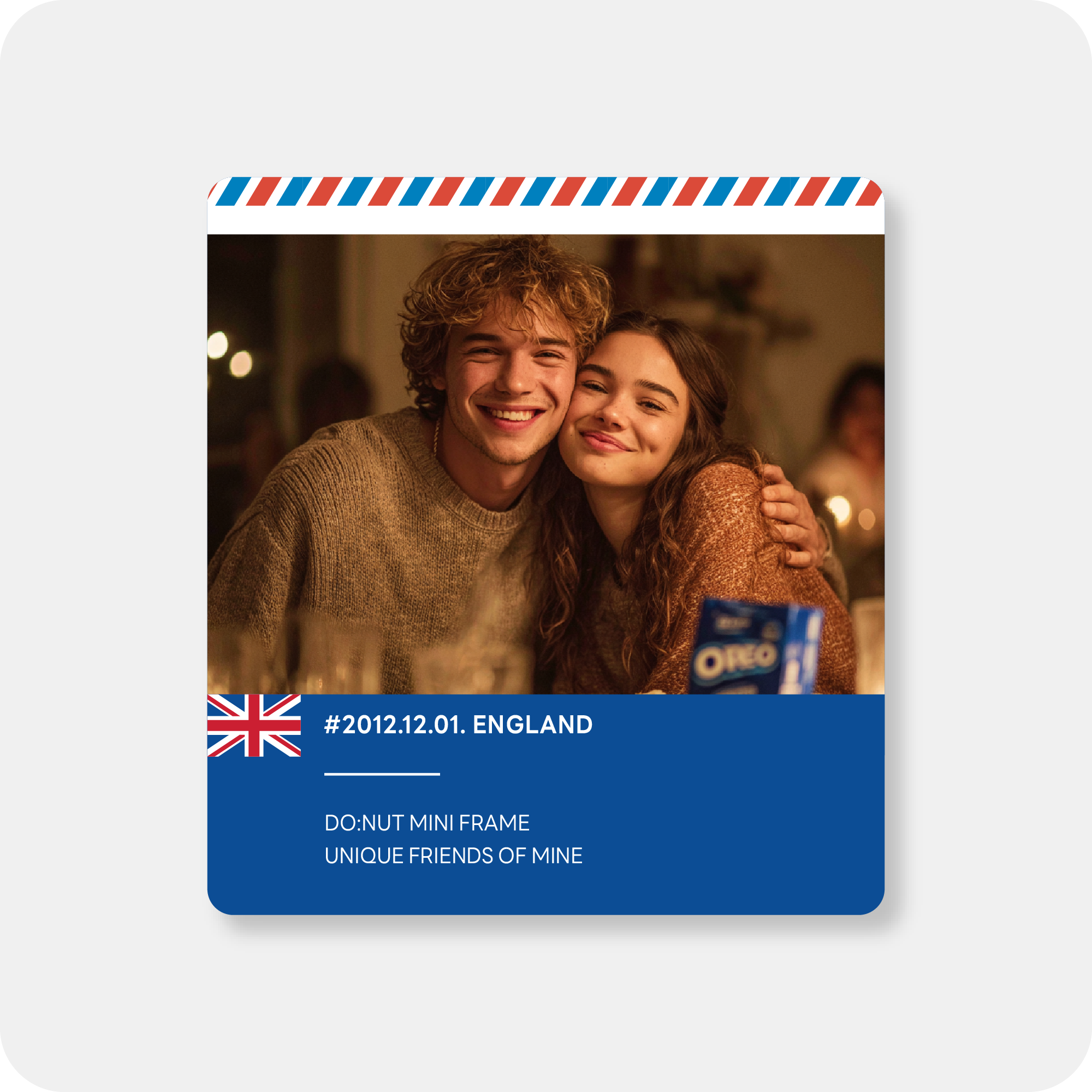 FLAG_B 미니액자 (가로형)