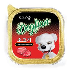 도그피앙 사각캔 소고기 100g (12개입)