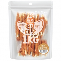 멍쵸 먹보대장 치킨꽈배기껌 1kg