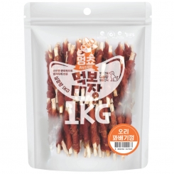 멍쵸 먹보대장 오리꽈배기껌 1kg