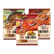 농심 쿡탐 매콤달콤 오징어짬뽕 짜파게티 라볶이 간편조리 즉석간식 3개 골라담기