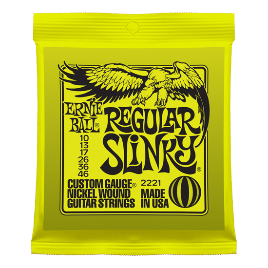 ERNIE BALL #2221 레귤러 슬링키 니켈 10-46 일렉기타 스트링 기타줄