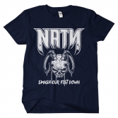 NATY (나티) - Smash Our Fist Down Tee [남색/여성용반팔]