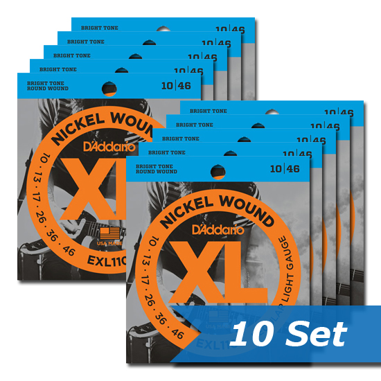 D'ADDARIO EXL110 다다리오 니켈 10-46 일렉기타 스트링 기타줄 [10Set]