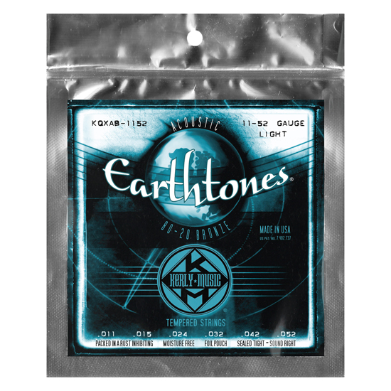 KERLY Earthtones 컬리 어스톤 80/20 브론즈 11-52 어쿠스틱 기타 스트링 통기타줄