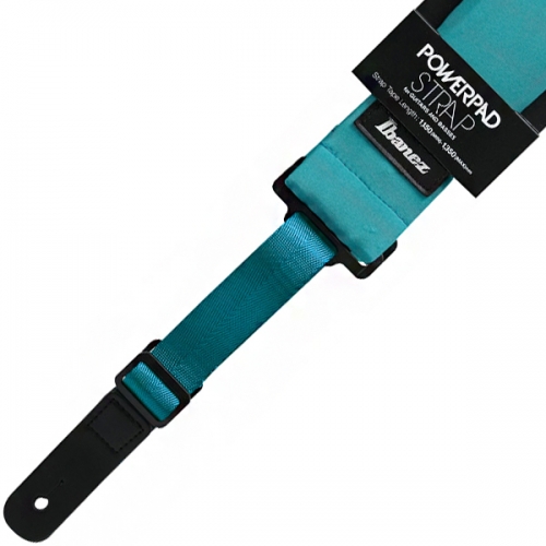 Ibanez GSF50 Powerpad Light Teal Strap 아이바네즈 파워패드 기타 베이스 스트랩 라이트 틸