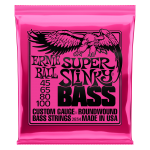 ERNIE BALL SUPER SLINKY NICKEL WOUND ELECTRIC BASS STRINGS 어니볼 니켈 45-100 베이스 스트링 줄